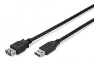 Obrzok ASSMANN USB 3.0 SuperSpeed Extension cable USB A M (plug)  - AK-300203-030-S
