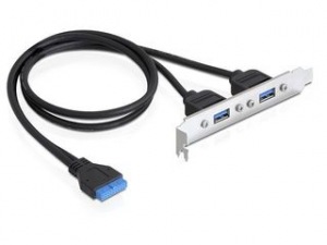 Obrzok Delock zslepka USB 3.0 x2 - 82963