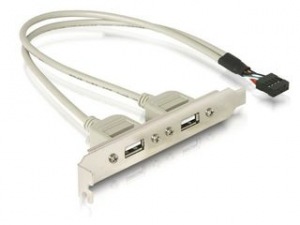 Obrzok Delock zslepka USB 2.0 x2 - 71000