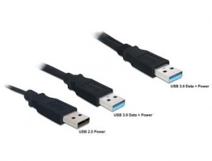 Obrzok Delock kbel USB 3.0,A samec na USB 3.0-A samec  - 82908