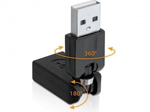 Obrzok Delock rotan adaptr USB 2.0 - 65260