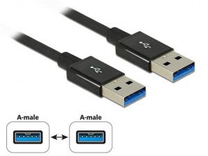 Obrzok Delock Cable SuperSpeed USB 10 Gbps (USB 3.1 Gen 2) USB (AM) > USB (AM) - 