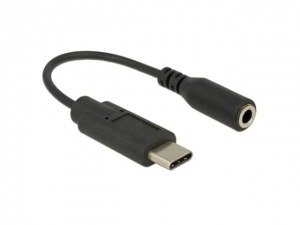 Obrzok Delock Audio Adapter USB Type-C male > Stereo Jack female 14 cm - 