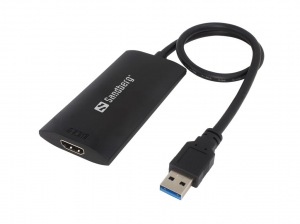 Obrzok Sandberg adaptr USB 3.0 samec > HDMI samica - 133-85
