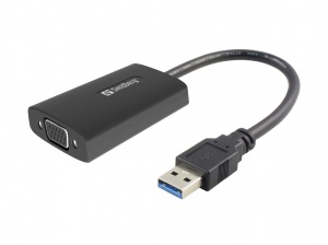 Obrzok Sandberg adaptr USB 3.0 samec > VGA samica - 133-84