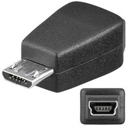 Obrzok Redukcia USB Mini 5 PIN(F) - Micro USB(M) - SKKABREDUSBMINIMICRO