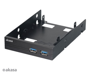 Obrzok AKASA 2 x 2.5" SSD & HDD adaptr s 2x USB 3.0 - AK-HDA-06BKV2