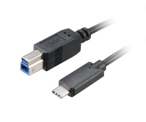 Obrzok AKASA  - USB 3.1 typ C na typ B adaptr - 100 cm - AK-CBUB28-10BK