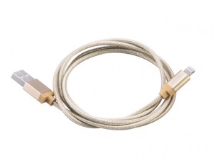 Obrzok AKASA  - USB lighting kabel - zlat - 100 cm - AK-CBUB31-10GL