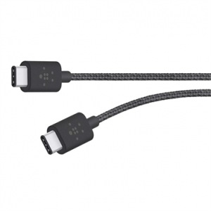 Obrzok BELKIN MIXIT kabel USB-C to USB-C - F2CU041bt06-BLK