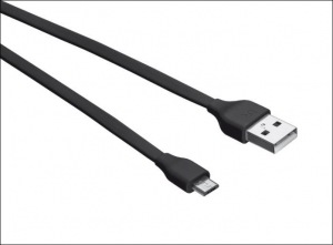 Obrzok Trust Flat Micro-USB kbel 1m - ierny - 20135