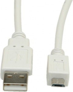 Obrzok Kbel USB A(M) - micro USB B(M) - SKKABUSB20MICRO1MW