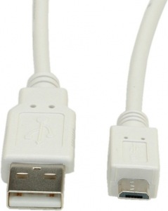Obrzok Kbel USB A(M) - micro USB B(M) - SKKABUSB20MICRO1MW