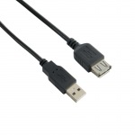 Obrzok produktu 4World USB 2.0 prodluovac kbel typ A-A M / F 3m HQ,  feritov filter