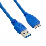Obrázok produktu 4World kábel USB 3.0, A na Micro B, 1m, modrý