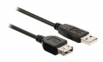 Obrzok produktu Valueline USB 2.0 cable A male - A female 3.00 m black