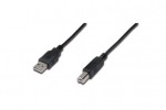 Obrzok produktu ASSMANN USB 2.0 HighSpeed Connection Cable USB A M (plug) / USB B M(plug) 3m blac