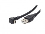 Obrzok produktu Gembird micro USB kbel 2.0 AM-MBM5P 1.8M,  uhol 90   ,  ierny