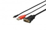 Obrzok produktu Digitus microUSB2.0 to RS232 (DB9) Android adapter