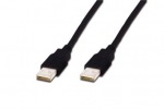 Obrzok produktu ASSMANN USB 2.0 HighSpeed Connection Cable USB A M (plug) / USB A M (plug) 1m blac