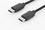 Obrzok produktu ASSMANN USB 3.0 SuperSpeed Connection Cable USB C M(plug) / USB C M(plug) 1, 8m bla