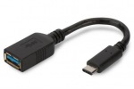 Obrzok produktu ASSMANN USB 3.0 SuperSpeed OTG Adapter Cable USB C M (plug) / USB A F (jack) 0, 15m