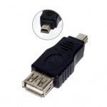 Obrzok produktu Vakoss Adapter USB 2.0 AF -> mini USB BM  TC-U119K ierna,  blistrov balenie