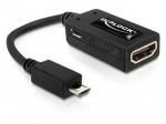 Obrzok produktu Delock adaptr MHL -> HDMI(F) + Micro USB (BF) (smartphone > HD TV + el. zdroj)