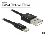 Obrzok produktu Delock USB prenosov a napjac kbel pre iPhone,  iPad,  iPod iern