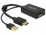 Obrzok produktu Delock adapter HDMI-A male > Displayport 1.2 female+USB power