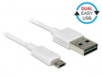 Obrzok produktu Delock Cable Easy USB 2.0 type-A male >Easy USB 2.0 type Micro-B male 0.5m white