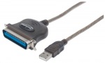 Obrzok produktu Manhattan USB > Konvertor USB na paraleln tlaiare USB A na Cen36 samec