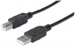 Obrzok produktu Manhattan Hi-Speed USB 2.0  Kbel A-B M / M 1m,  ierny