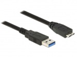 Obrzok produktu Delock Cable USB 3.0 Type-A male > USB 3.0 Type Micro-B male 0.5m black