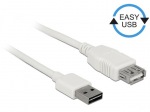 Obrzok produktu Delock Cable USB AM-AF 2.0 0.5m Easy-USB White