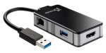 Obrzok produktu j5create JUA375 Multi Adaptr USB 3.0 - HDMI / RJ-45 / USB 3.0 F