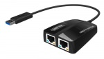 Obrzok produktu Unitek Y-3463 adaptr USB 3.0 - 2x Gigabit Ethernet