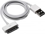 Obrzok produktu Sandberg USB synchronizan a napjac kbel,  30pin,  1m,  biely