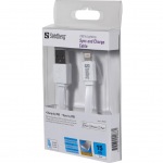 Obrzok produktu Sandberg synch. a napjac kbel,  USB > Apple Lightning,  ploch,  15cm,  biely