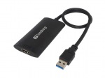 Obrzok produktu Sandberg adaptr USB 3.0 samec > HDMI samica,  ierny