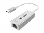 Obrzok produktu Sandberg konvertor USB-C samec > RJ45 samica,  bl