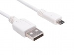 Obrzok produktu Sandberg synchronizan / nabjac kbel MicroUSB / USB 3m biely