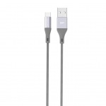 Obrzok produktu Silicon Power Kbel microUSB - USB,  Boost Link LK30AB Nylon,  1M,  2.4A,  Siv