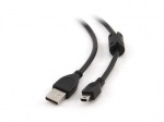 Natec kábel USB 2.0, A na mini B 5 pin, 0,3m | Obrázok produktu Natec kábel USB 2.0, A na mini B 5 pin, 0,3m