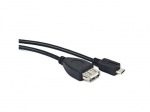 Natec USB 2.0, A na micro B, OTG, 0,2m | Obrázok produktu Natec USB 2.0, A na micro B, OTG, 0,2m