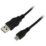 LOGILINK kábel USB 2.0, A na micro B 0,6m, čierny | Obrázok produktu LOGILINK kábel USB 2.0, A na micro B 0,6m, čierny
