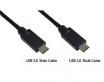 Obrzok produktu MSONIC USB kbel 3.0 USB-C - USB-C M / M  1m,  Prenos a Nabjanie,  MLU686NK ierny