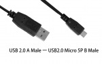 Obrzok produktu VAKOSS microUSB kbel 2.0 A-B M / M 1m,  Prenos a Nabjanie,  TC-U510NK ierny