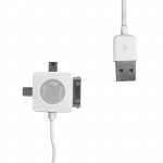 Obrzok produktu Whitenerg univerzln Kbel USB 2.0 prenos dt / nabjanie 100cm biely