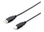 Obrzok produktu Equip USB 2.0 kbel AM- BM 5m,  ierny,  dvojit tienenie